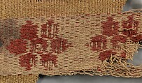 Textile fragment, Wool, cotton, Sasanian