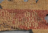 Textile fragment, Wool, cotton, Sasanian