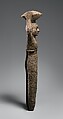 Foundation figure of Ur-Namma holding a basket, Copper alloy, Neo-Sumerian