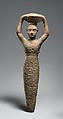 Foundation figure of Ur-Namma holding a basket, Copper alloy, Neo-Sumerian