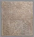 Relief panel, Gypsum alabaster, Assyrian