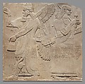 Relief panel, Gypsum alabaster, Assyrian