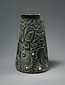 Vessel with two zebu, Chlorite, calcite inlay