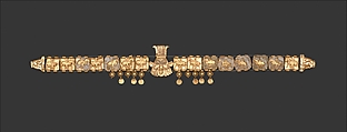 Necklace with the head of the Egyptian god Bes, Gold, Achaemenid
