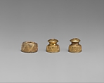 Cylinder seal cap, Gold, Babylonian or Kassite