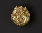 Pommel in the shape of coiled animals, Gold, Scythian