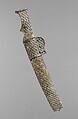 Short sword and scabbard, Silver (scabbard and hilt), iron (blade), Sasanian