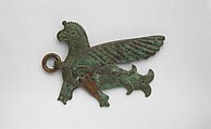 Belt ornament in the form of a bird demon, Bronze, Urartian