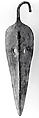 Spearhead with bent tang and slotted blade, Copper alloy, Hattian
