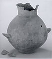 Jar with ledge handles and punctate decoration, Ceramic