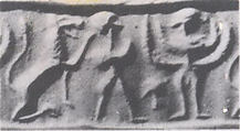 Cylinder seal, Stone