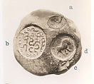Sealing, Un-baked clay, Sasanian