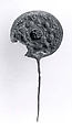 Disc-headed pin, Bronze, Iran