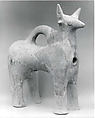 Vessel in form of horned quadruped, Ceramic, Iran