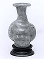 Head-shaped flask, Glass, Roman