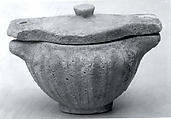 Jar lid, Glazed faience