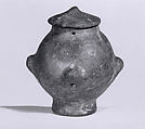 Vessel and lid, Ceramic, Yortan