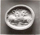 Stamp seal, Hematite, Sasanian