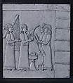 Cast of relief: musicians, Plaster, painted