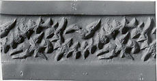 Cylinder seal with geometric design
, Faience, Iranian
