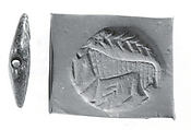 Carinated lentoid seal, Chlorite, black