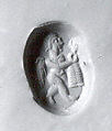 Stamp seal, Carnelian, Sasanian