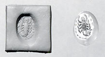Stamp seal, Rock crystal, Sasanian