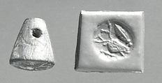 Stamp seal, Ceramic, Iran