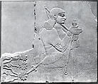 Relief panel, Gypsum alabaster, Assyrian