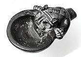 Bowl with a handle in the form of the forepart of a lion, Chlorite