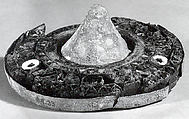 Roundel, Bronze, limestone, Elamite