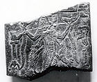 Amulet with a Lamashtu demon, Limestone, Babylonian