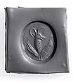 Stamp seal, Chalcedony, brown, Sasanian