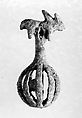 Openwork rattle bell, Bronze, Iran