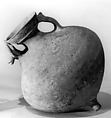Twin-spouted vessel with animal head spout, Ceramic, Iran