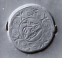 Stamp seal with a handle and a hieroglyphic inscription, Silver, Hittite
