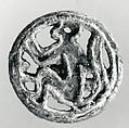 Openwork stamp seal: seated monkey, Copper alloy, Bactria-Margiana Archaeological Complex