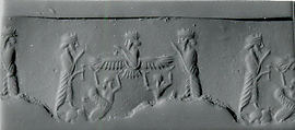Cylinder seal, Agate, banded, Achaemenid