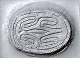Scarab seal, Faience, white (?)