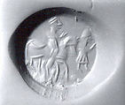 Stamp seal, Agate (?), Sasanian