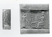 Cylinder seal, Carnelian, Assyrian