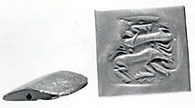 Gable seal, Chlorite or steatite, black