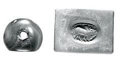 Stamp seal, Quartz, agate, Sasanian