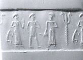 Cylinder seal, Stone, Isin-Larsa–Old Babylonian