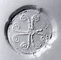 Hemispheroid seal, Stone, glazed, Egyptian