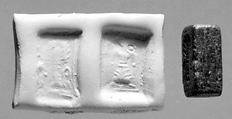 Stamp-cylinder seal, Marble, Cypriot