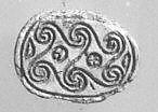 Scarab seal, Steatite, bone colored