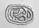 Scarab seal, Steatite, white