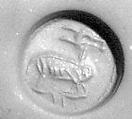 Stamp seal, Bronze, Sasanian