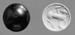 Stamp seal, Hematite, Sasanian
